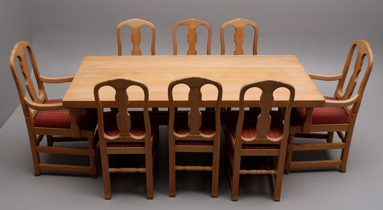 MATGRUPP, 9 delar, Krogenäs, furu.