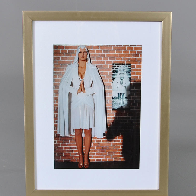 HELMUT NEWTON. Thierry Mugler, Milano, 1997 Efter. Offset.