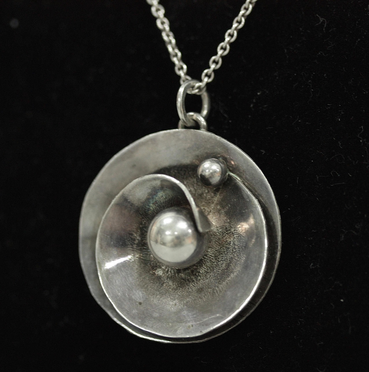 NECKLACE with PENDANT, silver, possibly Järvsö, 1991.