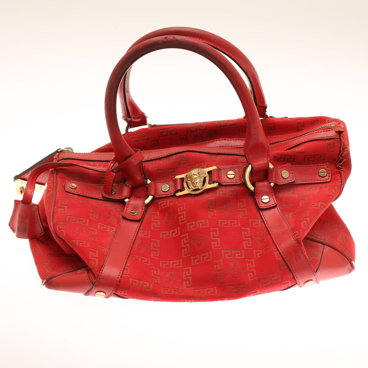 HANDVÄSKA, tyg, Versace.