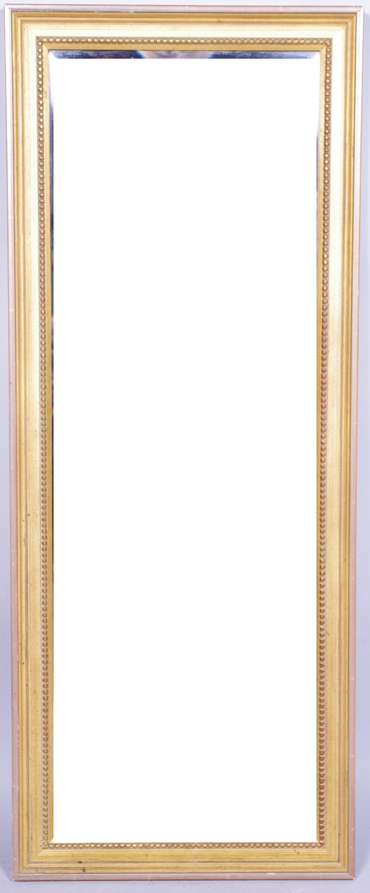 SPEGEL, förgylld med fasettslipat glas.