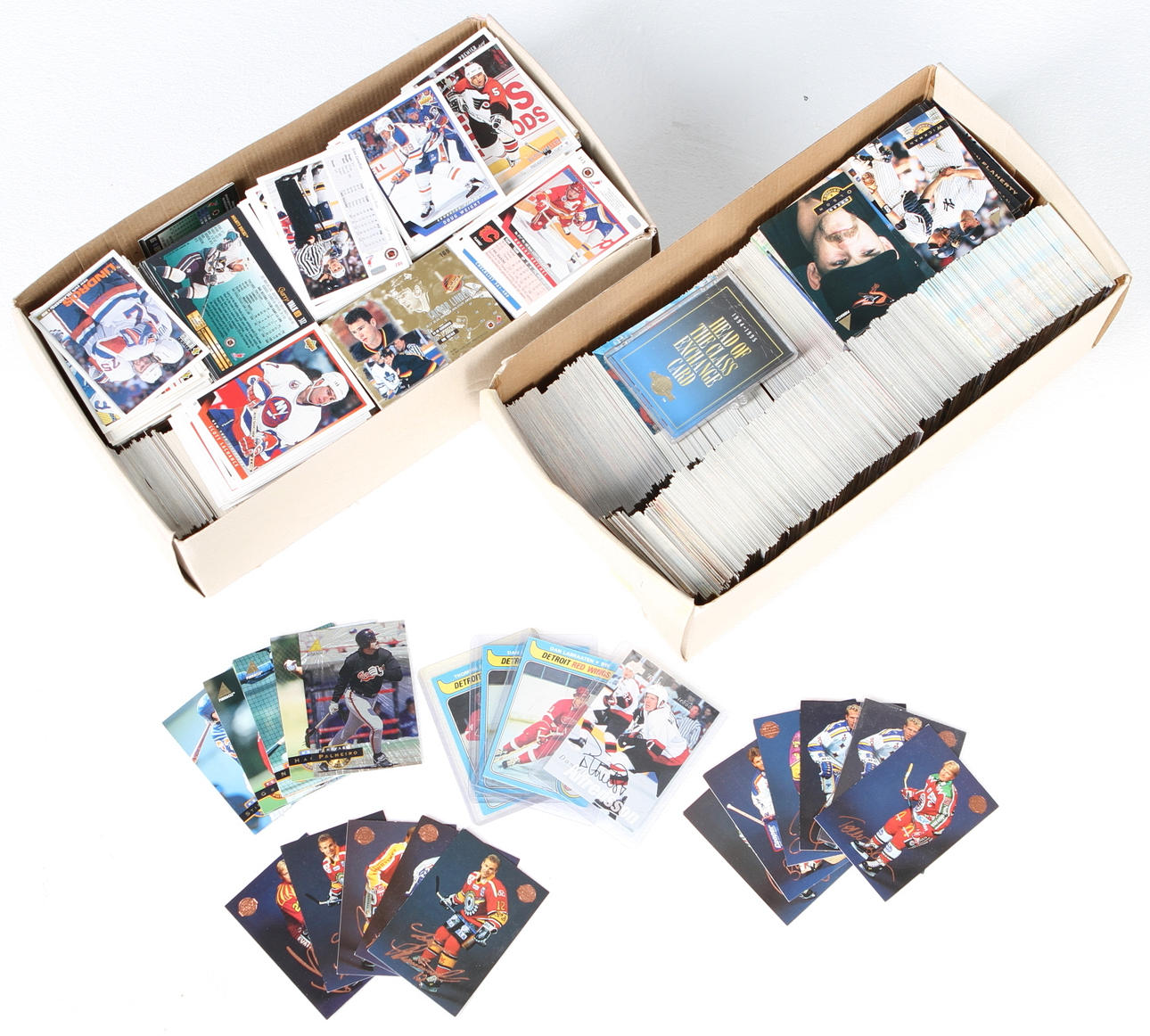 HOCKEYBILDER samt mindre parti baseballbilder, 1900-talets senare del.