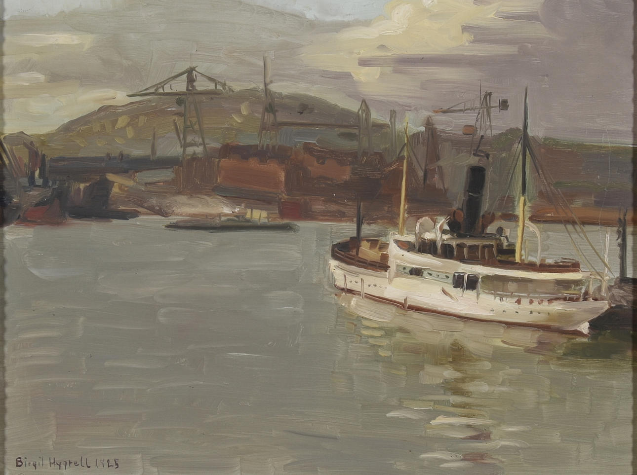 BIRGIT HYGRELL. Olja på pannå.