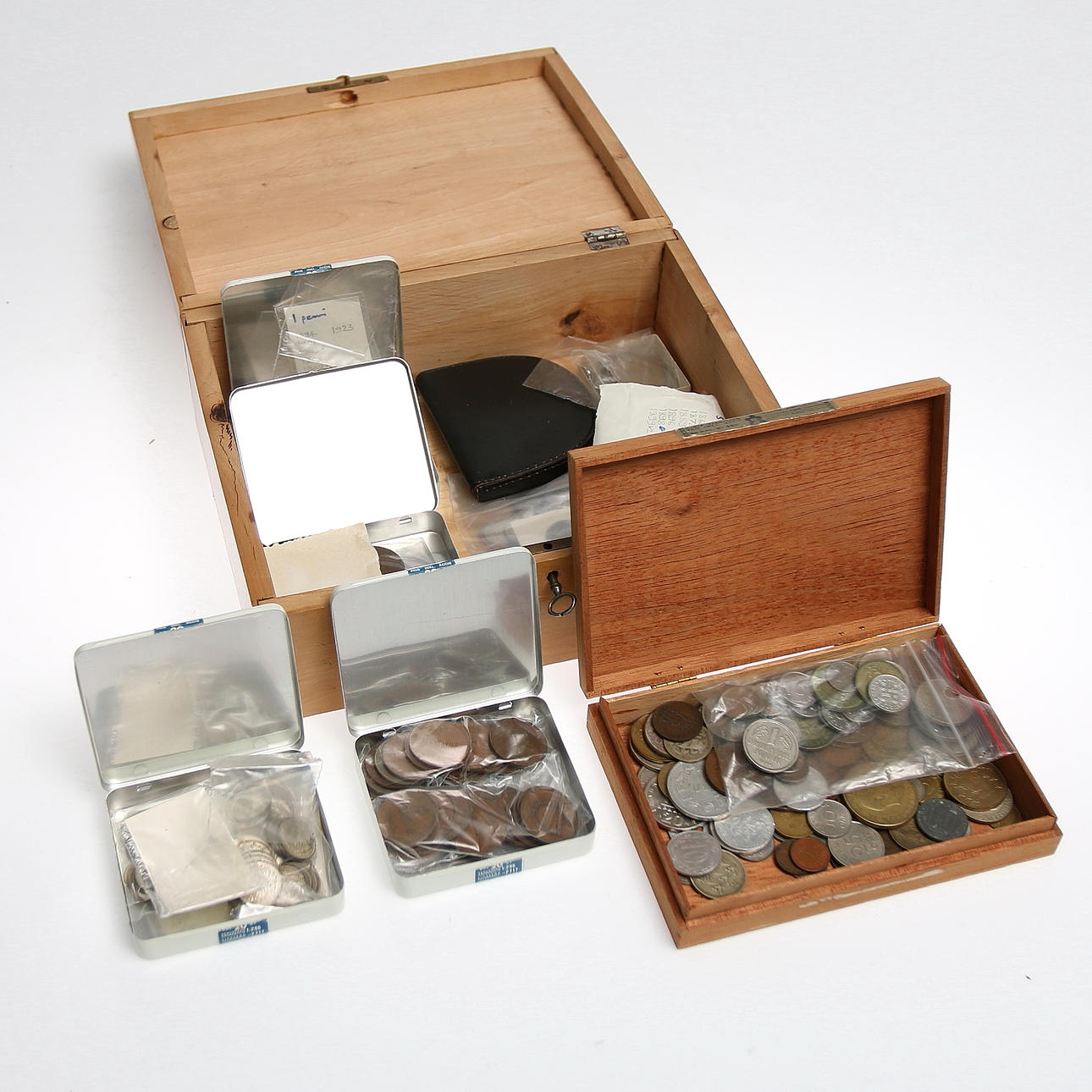 PARTI MYNT, 18-1900 tal, bl.a. minnesmynt 500 Markkaa Olympiaden 1952.