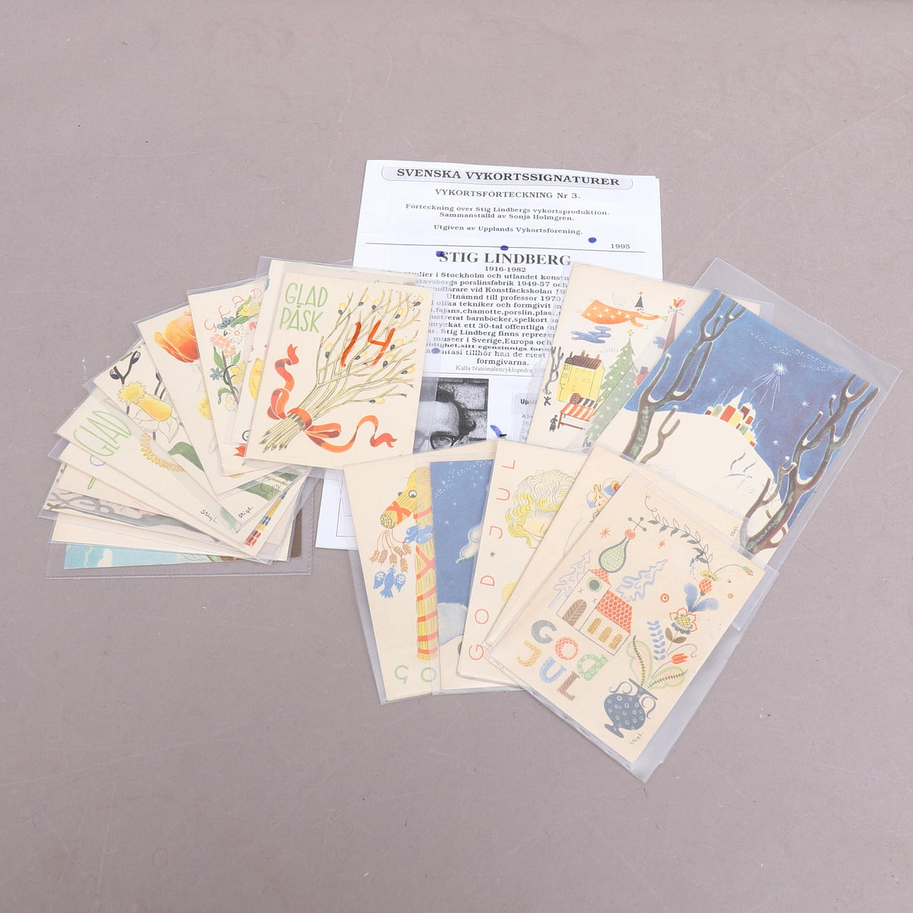 STIG LINDBERG. POSTCARD, 18, Easter and Christmas, 1940s.