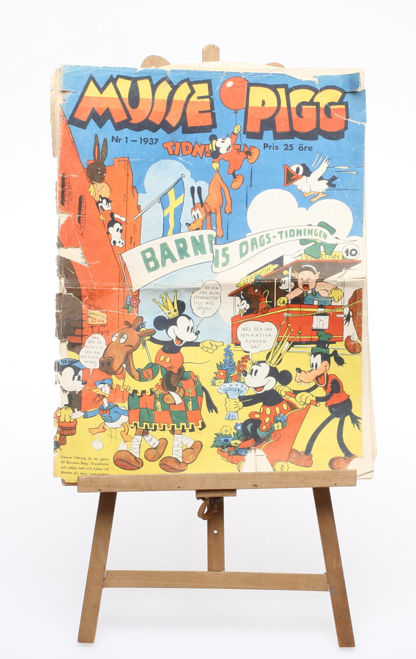 SERIETIDNING, "Musse Pigg Tidningen" Nr 1 - 1937.