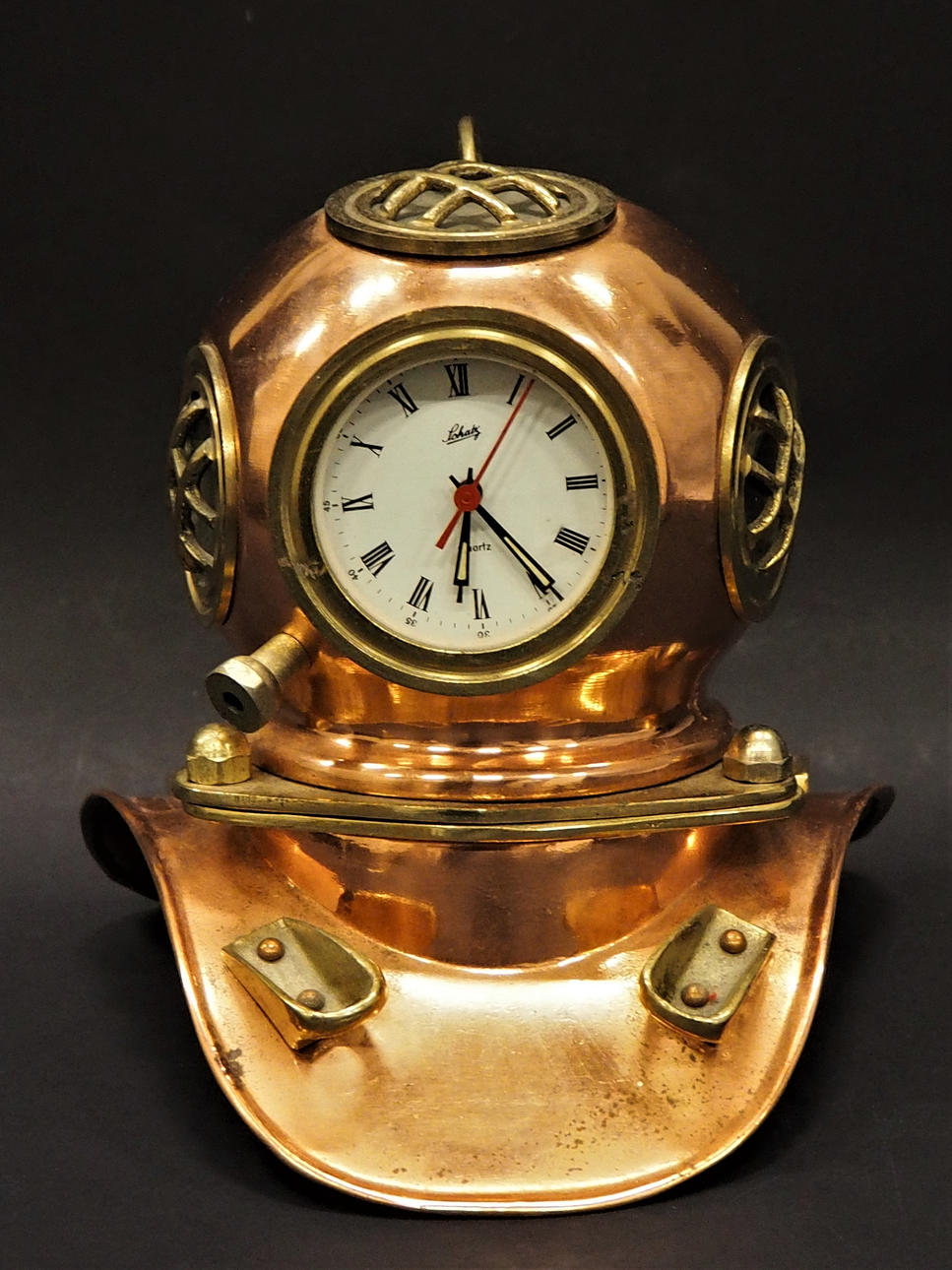 RELOJ DE MESA, cuarzo, "escafandra", Schatz.