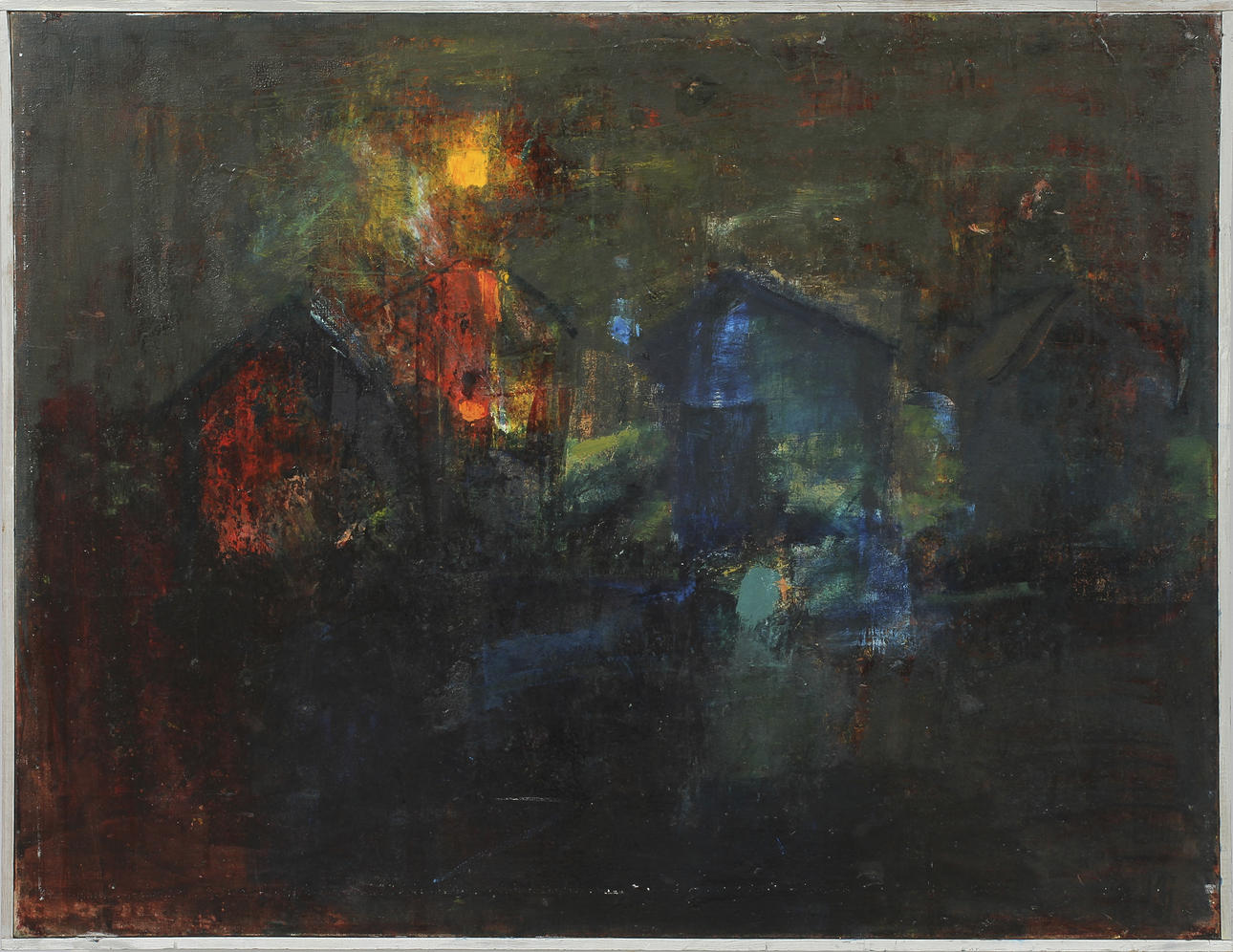 OLLE GUSTAFSSON. Olja på duk, signerad OG.