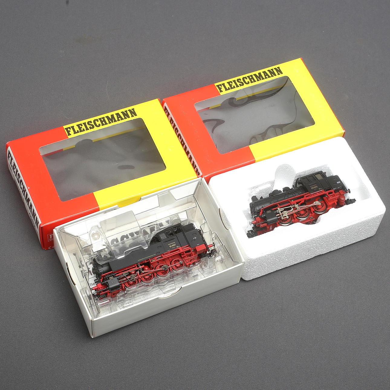 FLEISCHMANN 4020 und 4082, 2 Dampflokomotiven, OVP.