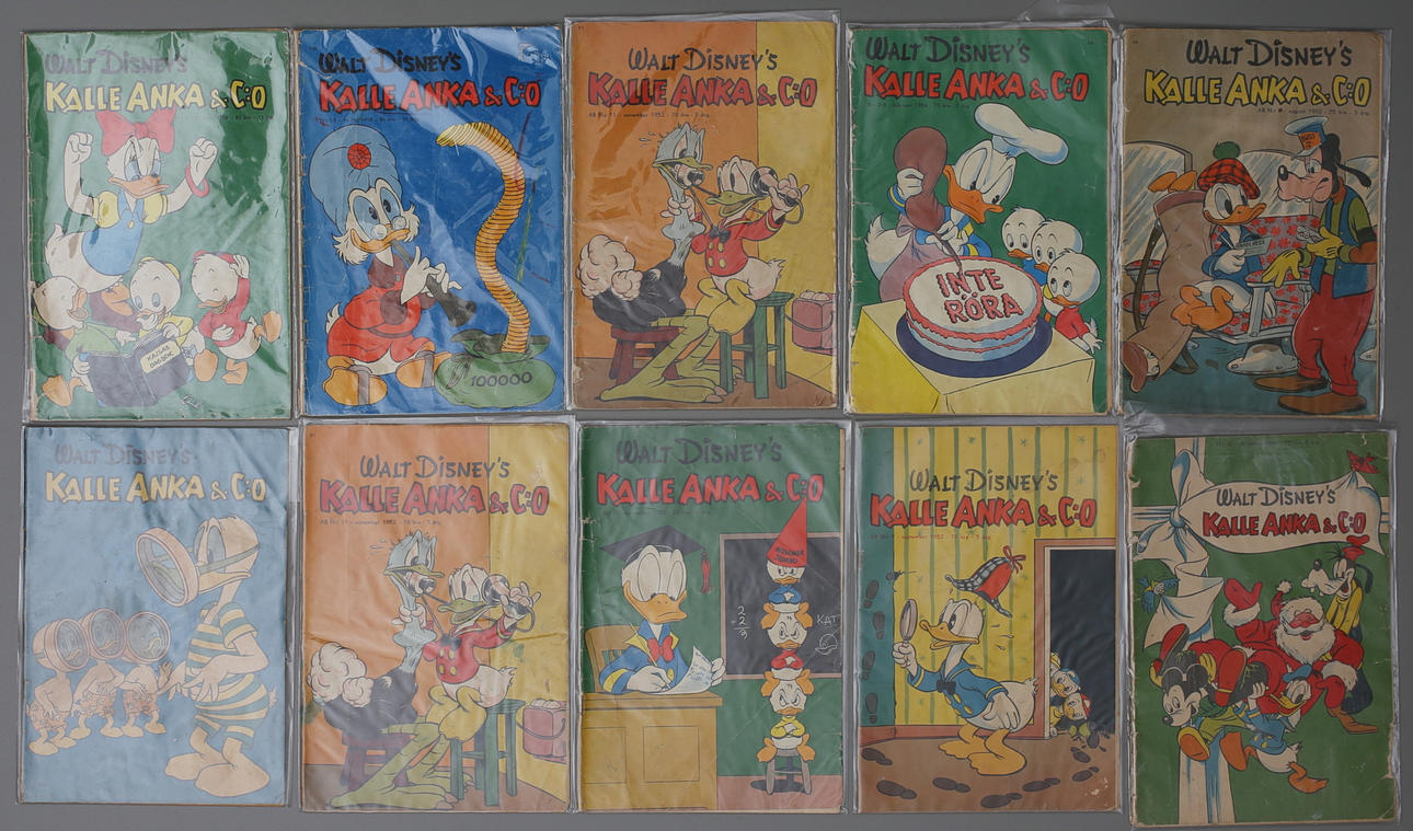 KALLE ANKA tidningar (10), 1950-tal.