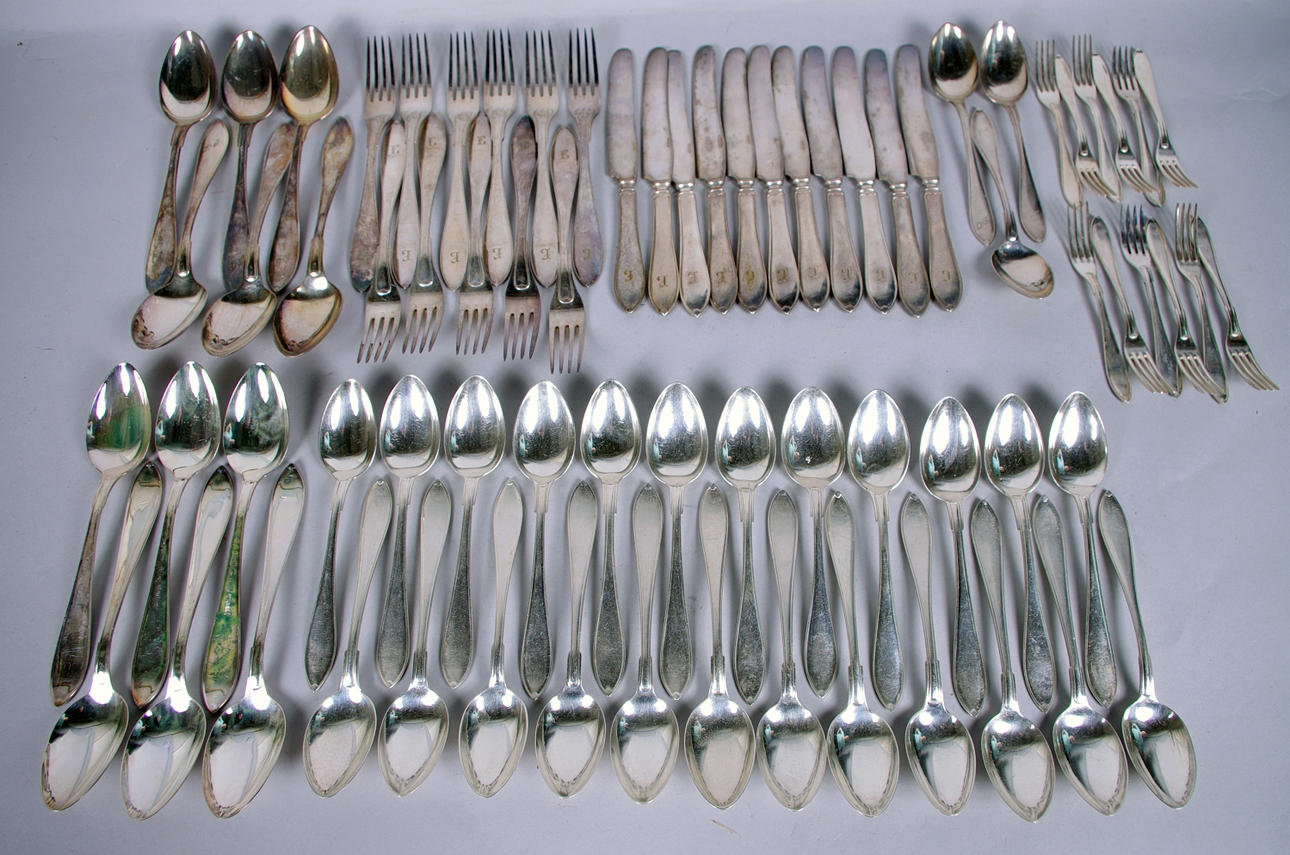 BESTICK, "Svensk spets", nysilver.