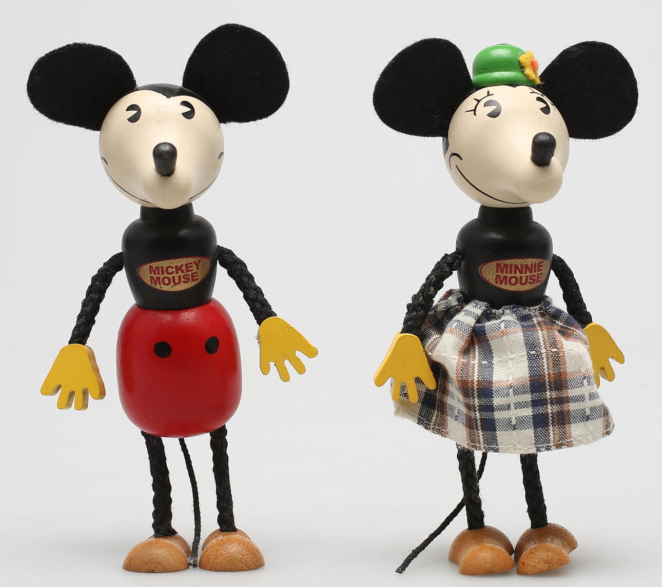 MINNIE & MICKEY MOUSE I ORIGINALFÖRPACKNING, 2 st, Schylling Toys för Disney.