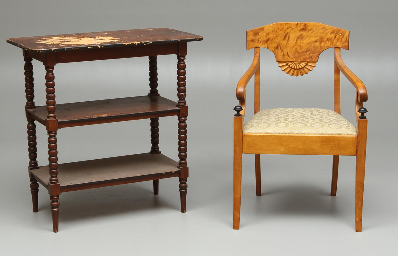 BORD, 1800-tal, KARMSTOL, Karl Johan, 18/1900-tal.