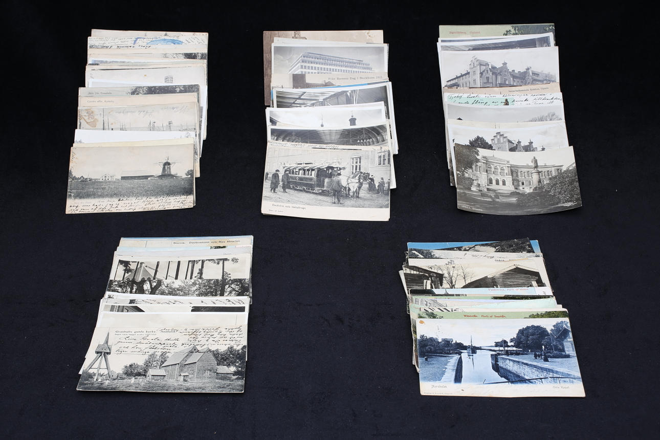 PARTI VYKORT, 100 st från 1900-30 tal.