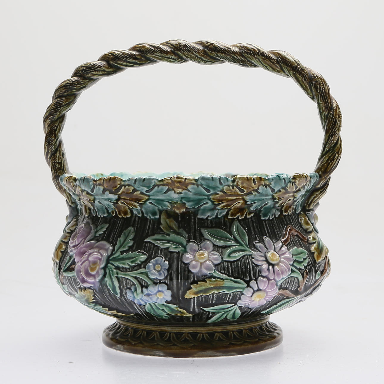 BOWL. ceramics, Rörstrand, majolica, signed, ca 1850.
