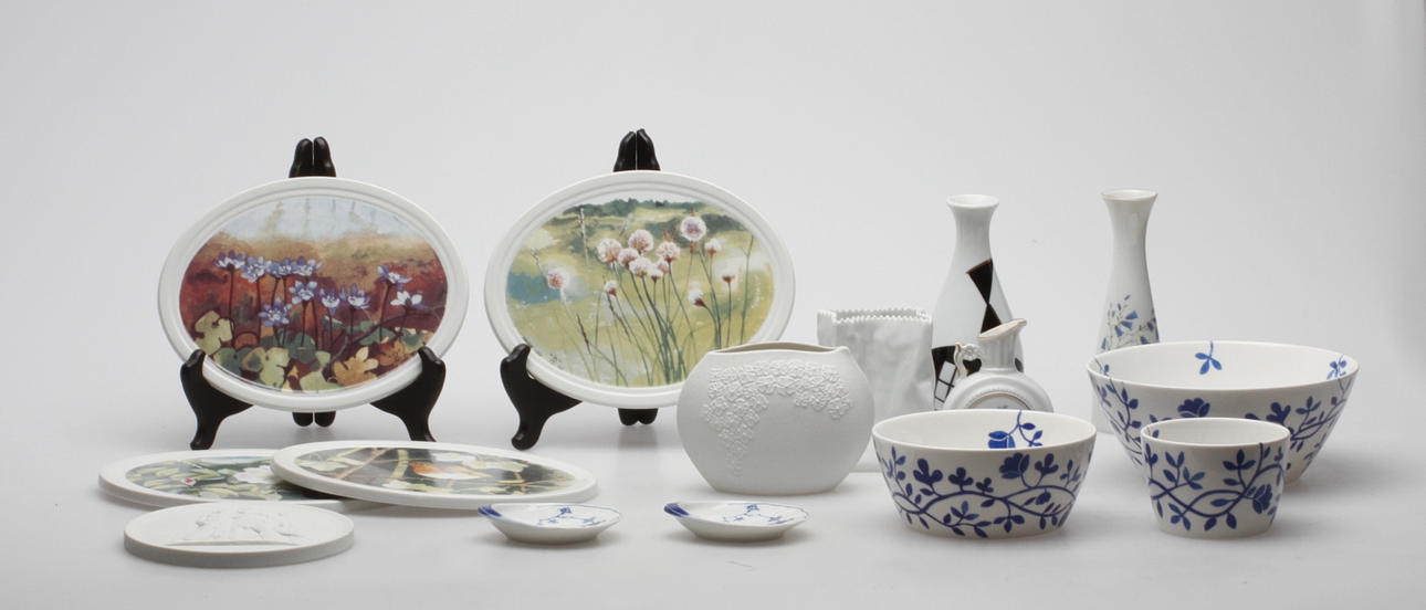 KERAMIKFÖREMÅL, 14 delar, bl.a. Rosenthal, Rörstrand, Hackefors.