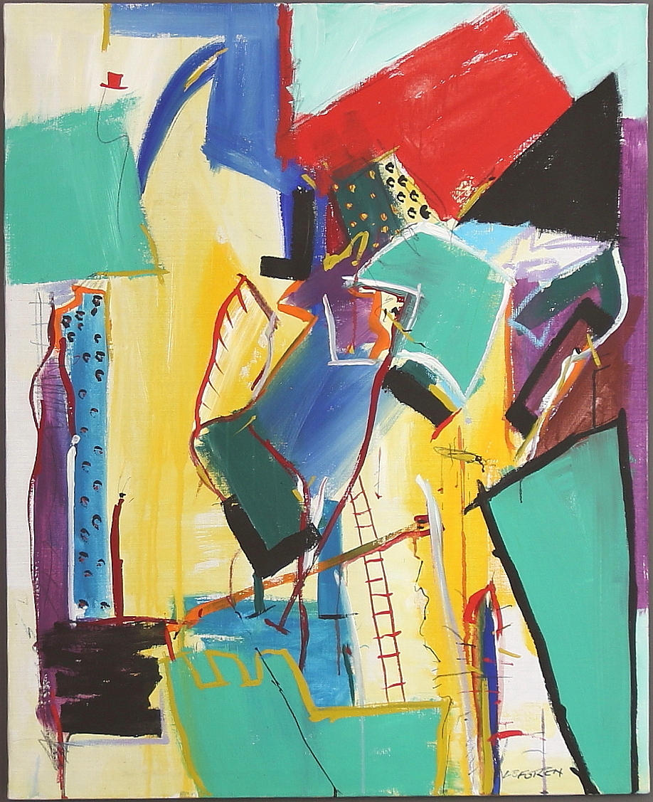 KEN LÖFGREN. Olja på duk, 2000-tal.