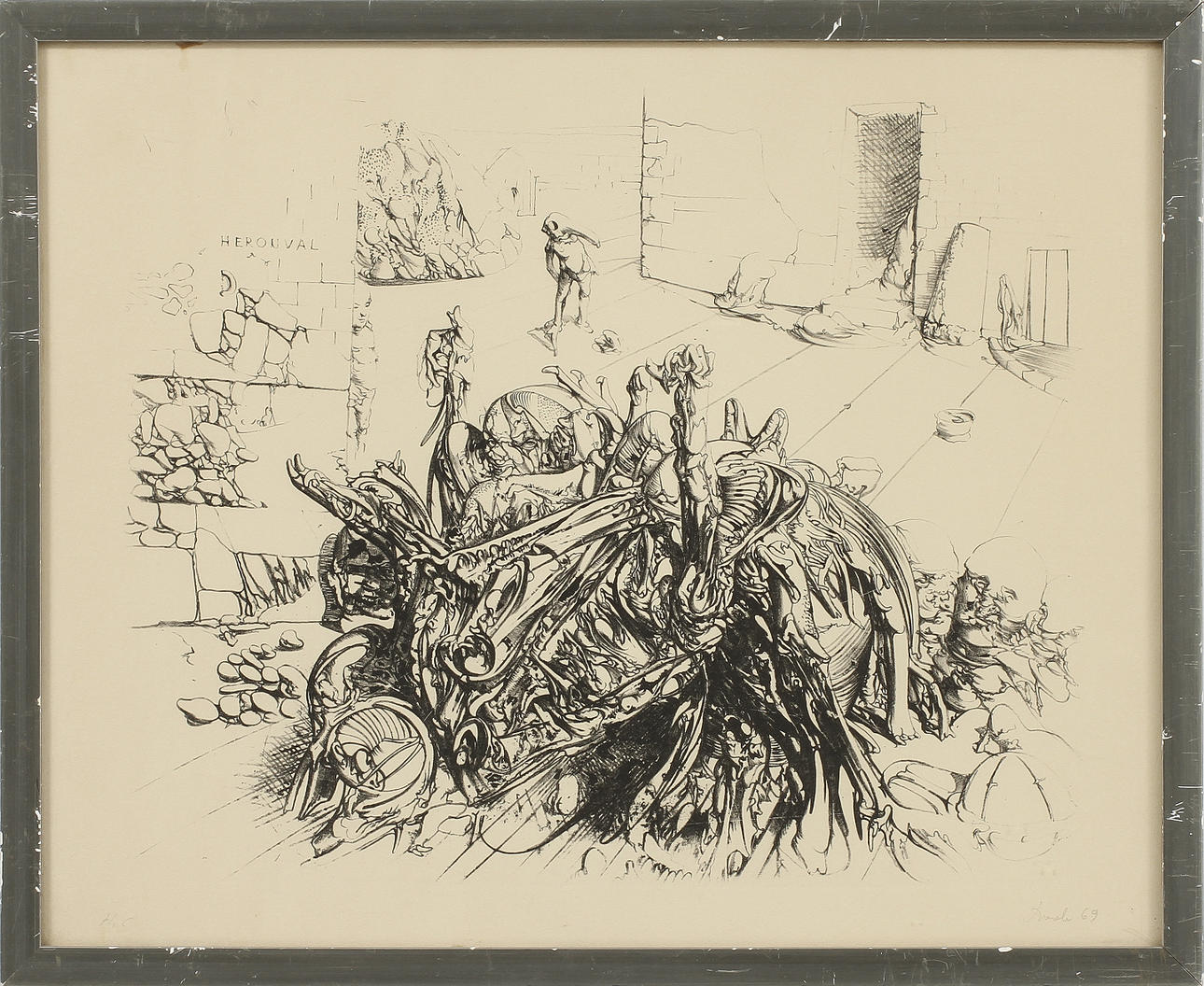 MIRODRAG DJURIC "DADO", litografi, sign.