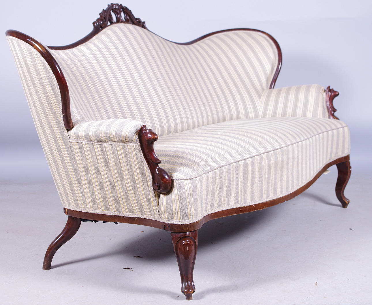 SOFFA, mahogny, rokokostil, sent 1800-tal.