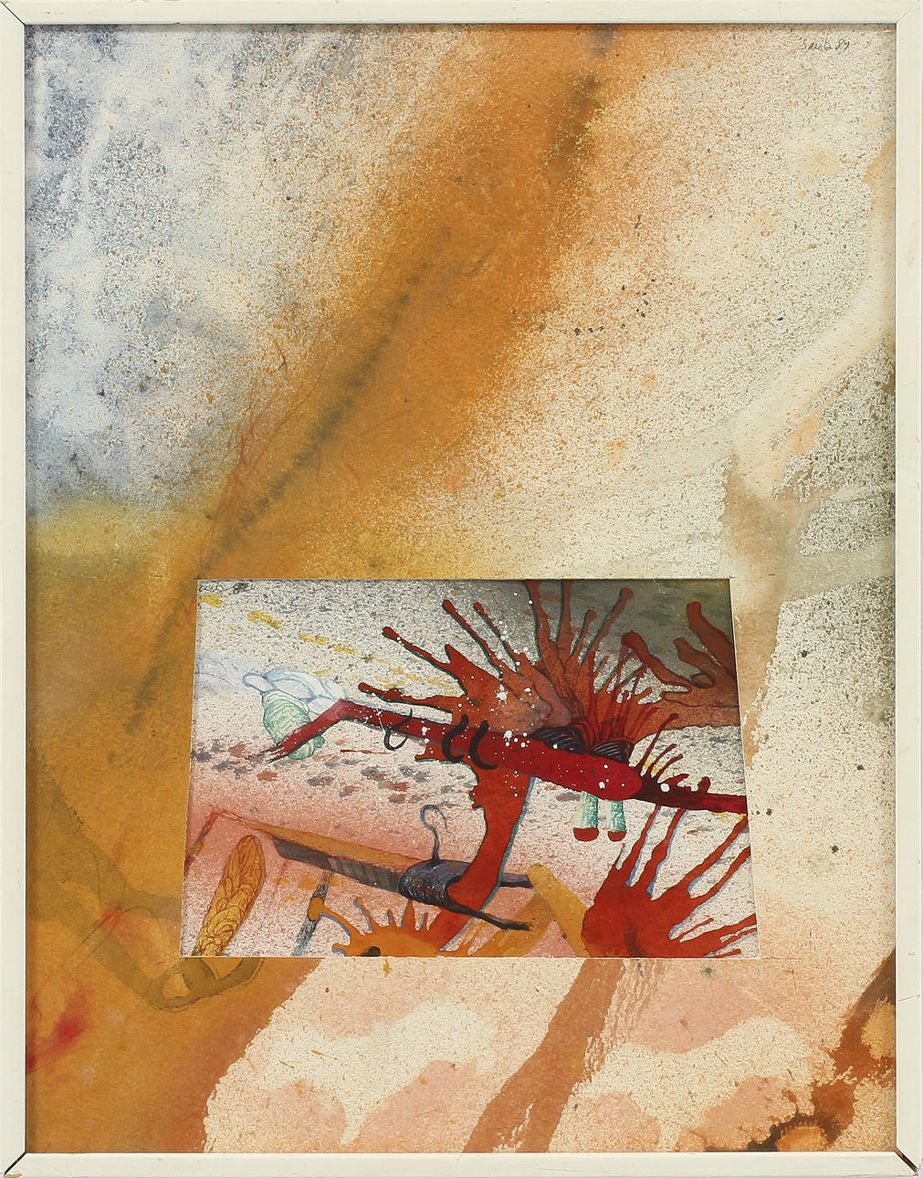 ARMIN SAUB, gouache och akvarell, sign o dat -84.