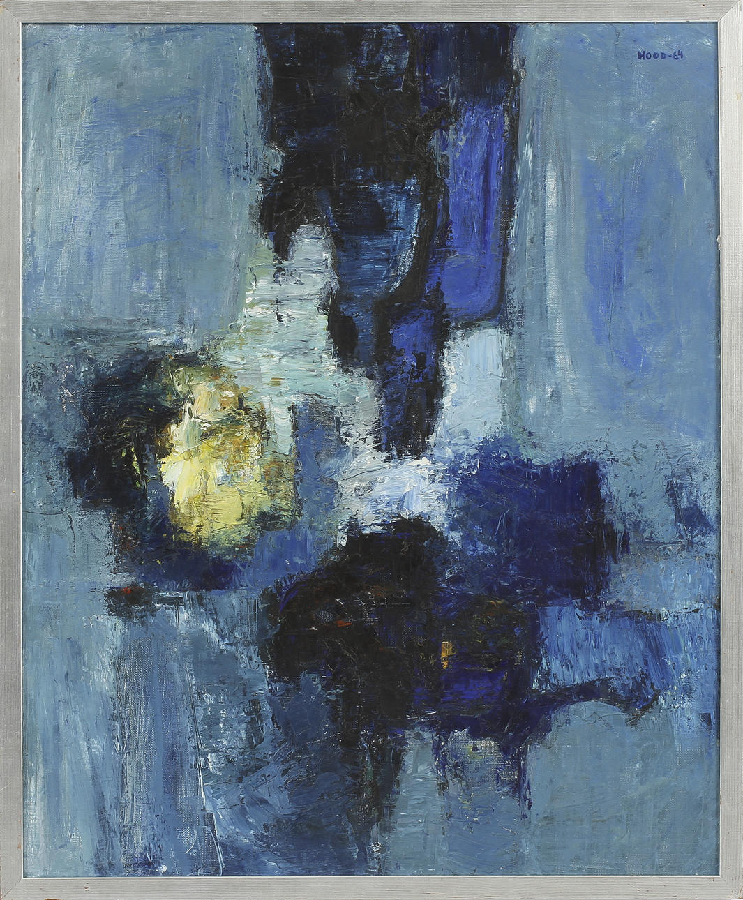 DITTE HOOD. Olja på duk, signerad - 64.