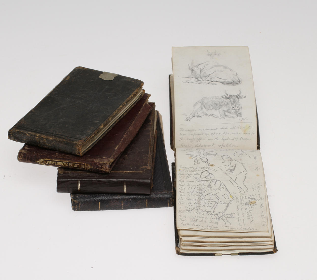 ANTECKNINGSBLOCK 5 st, England, 1880-tal.