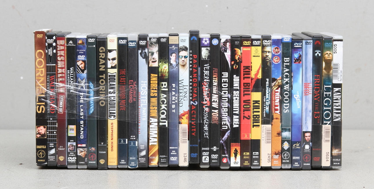DVD FILMER, 30 delar.