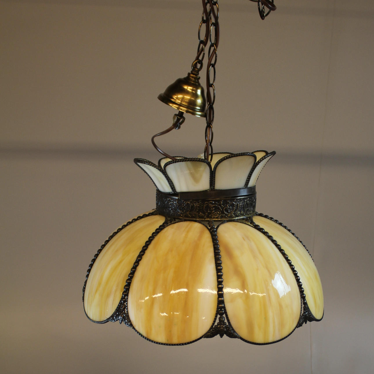 CEILING LAMP, tiffany style. For Miranda USA.