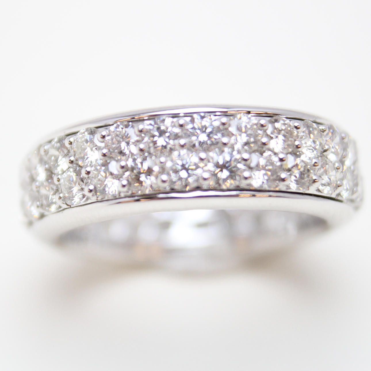 RING hvidguld med diamanter 18K.