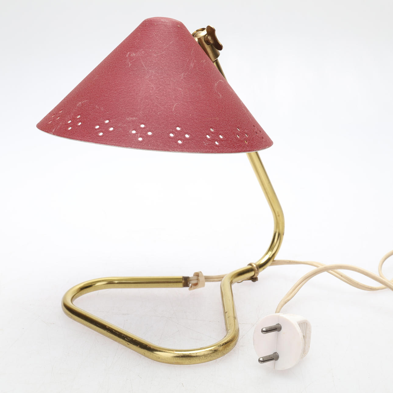 TABLE LAMP, brass, GK 14, Gnosjö, 1950s.
