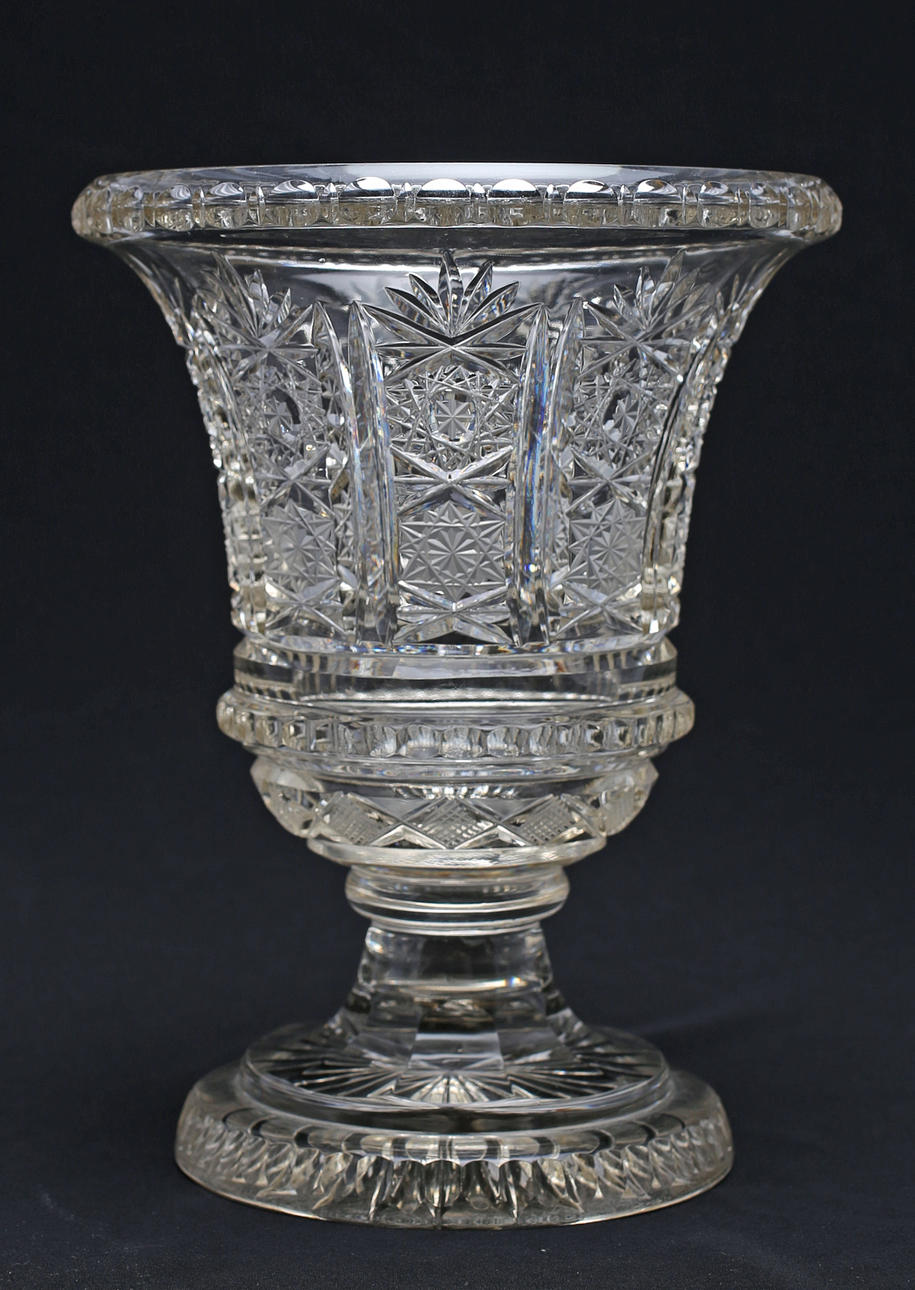 JARDINIERE, glas, 1900-talets andra hälft.