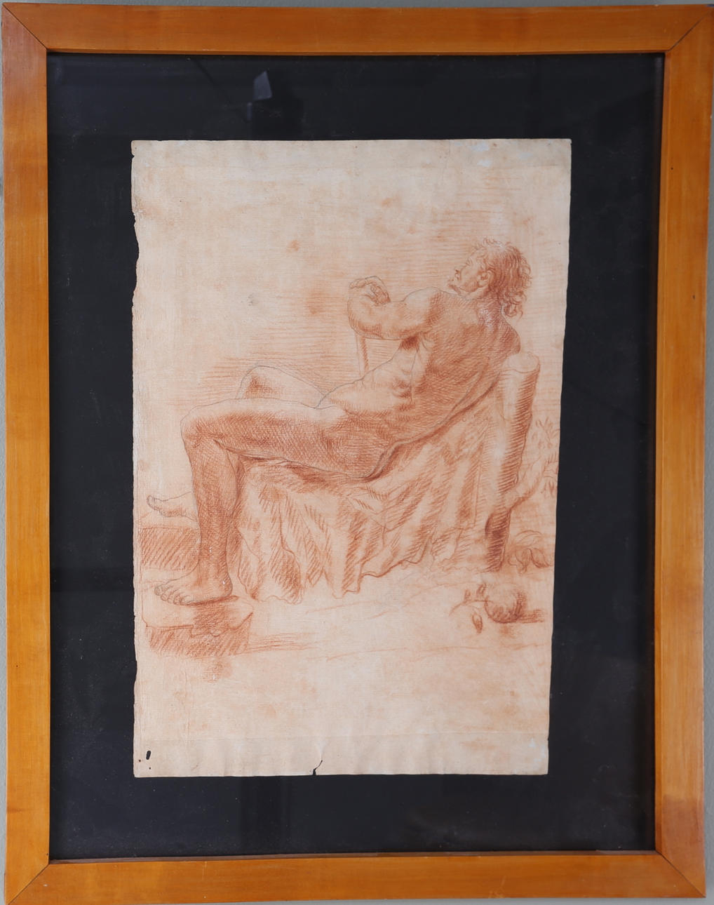 OKÄND KONSTNÄR. Studie, Rödkrita 1700-tal.