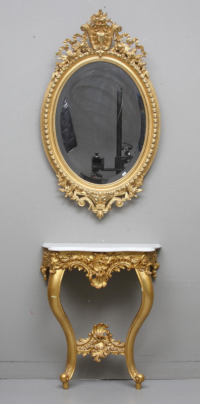 SPEGEL med TRYMÅ, Oscariansk, 1800-tal.