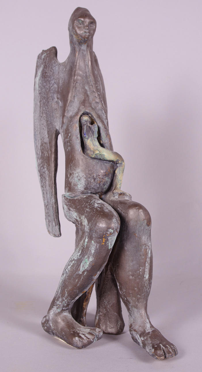 TAMARA WALTERMARK. "Dödsguden Tanako", keramikskulptur.