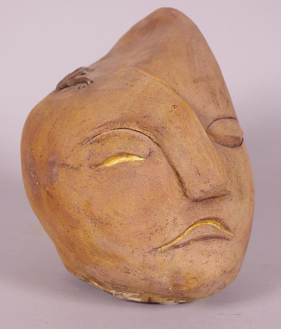 TAMARA WALTERMARK. Keramikskulptur, ansikte.