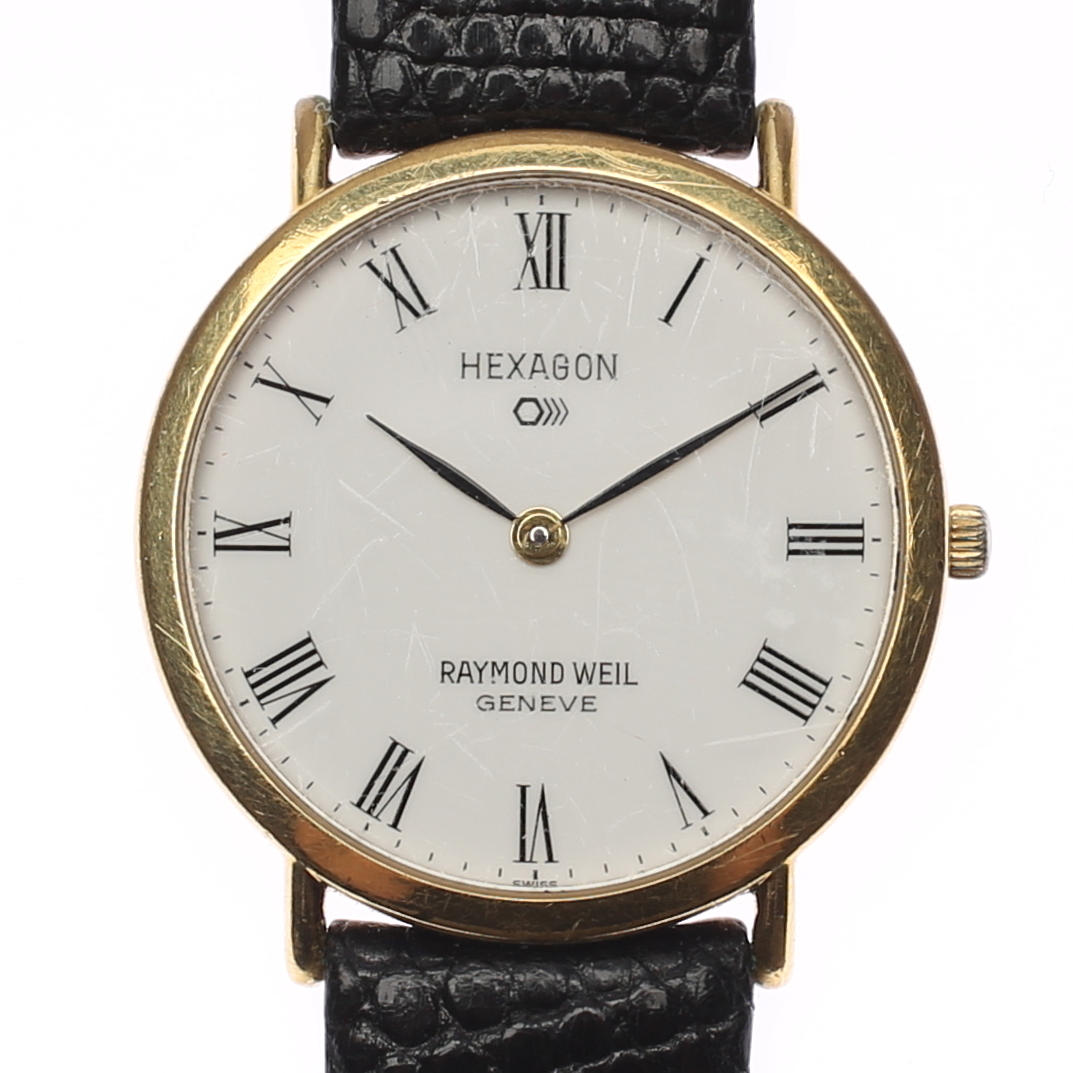 BRACELET WATCH, double gold, Raymond Weil.