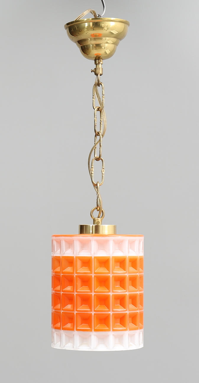 TAKLAMPA, glas, 1960/70-tal.