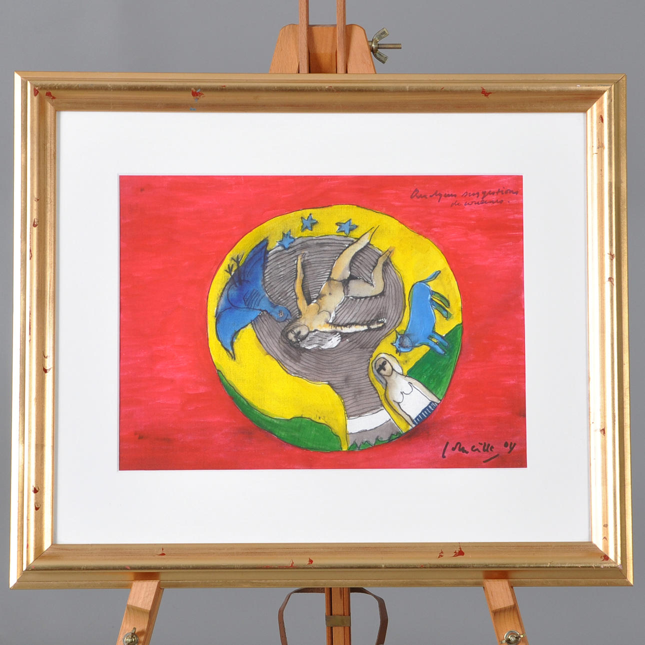 BEVERLOO CORNEILLE. Original, Akvarel, Gouache.