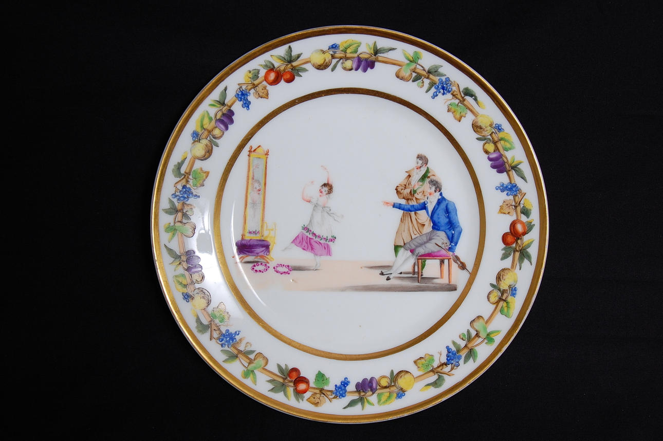 TALLRIK, empire, Frankrike, 1800-tal, proveniens Krapperups Slott.