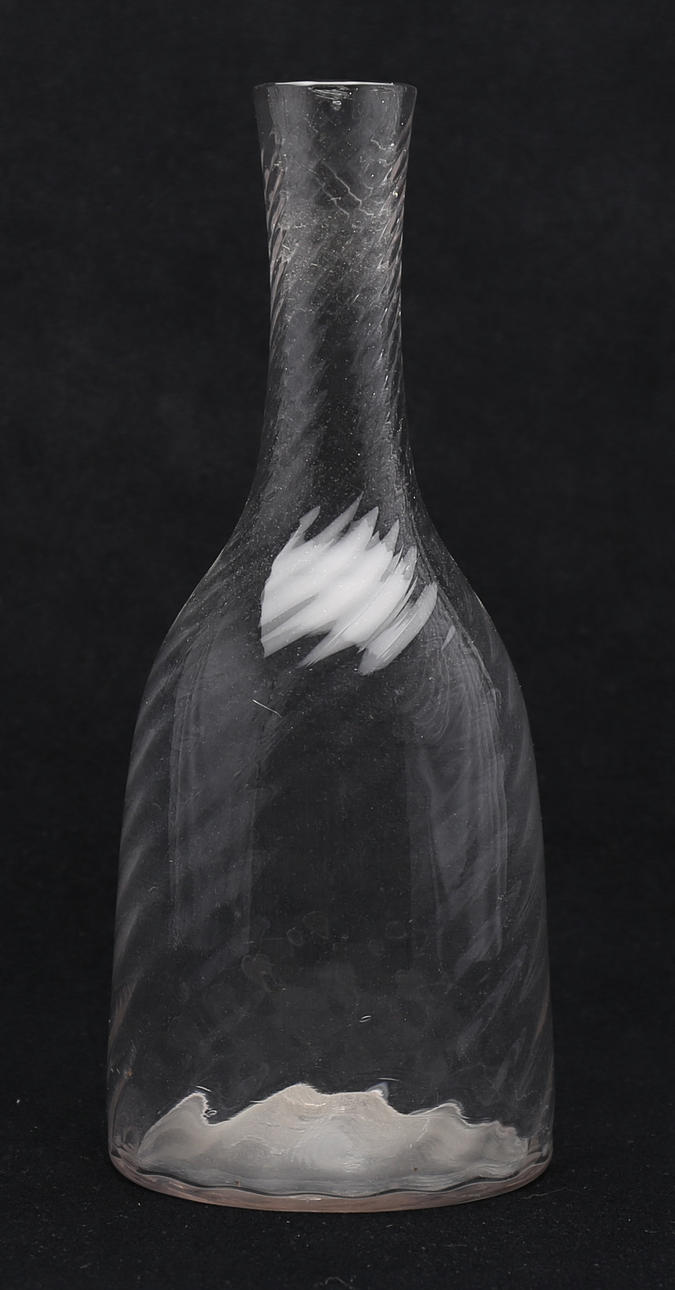 KARAFF, 1800-tal, glas, simpelt vriden.