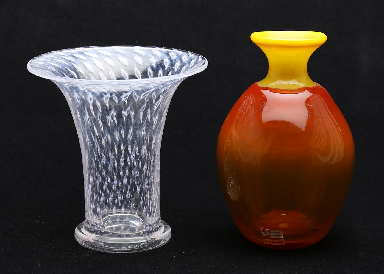 VASER, (2), glas, bla Gösta Sigvard, Lindshammar.