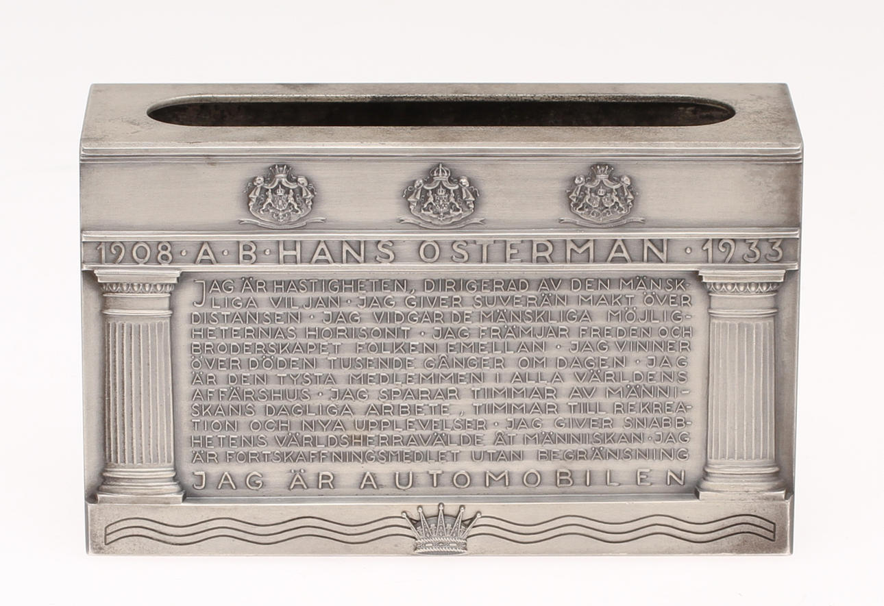 TÄNDSTICKSFODRAL, silver, Sporrongs, Stockholm, 1934.