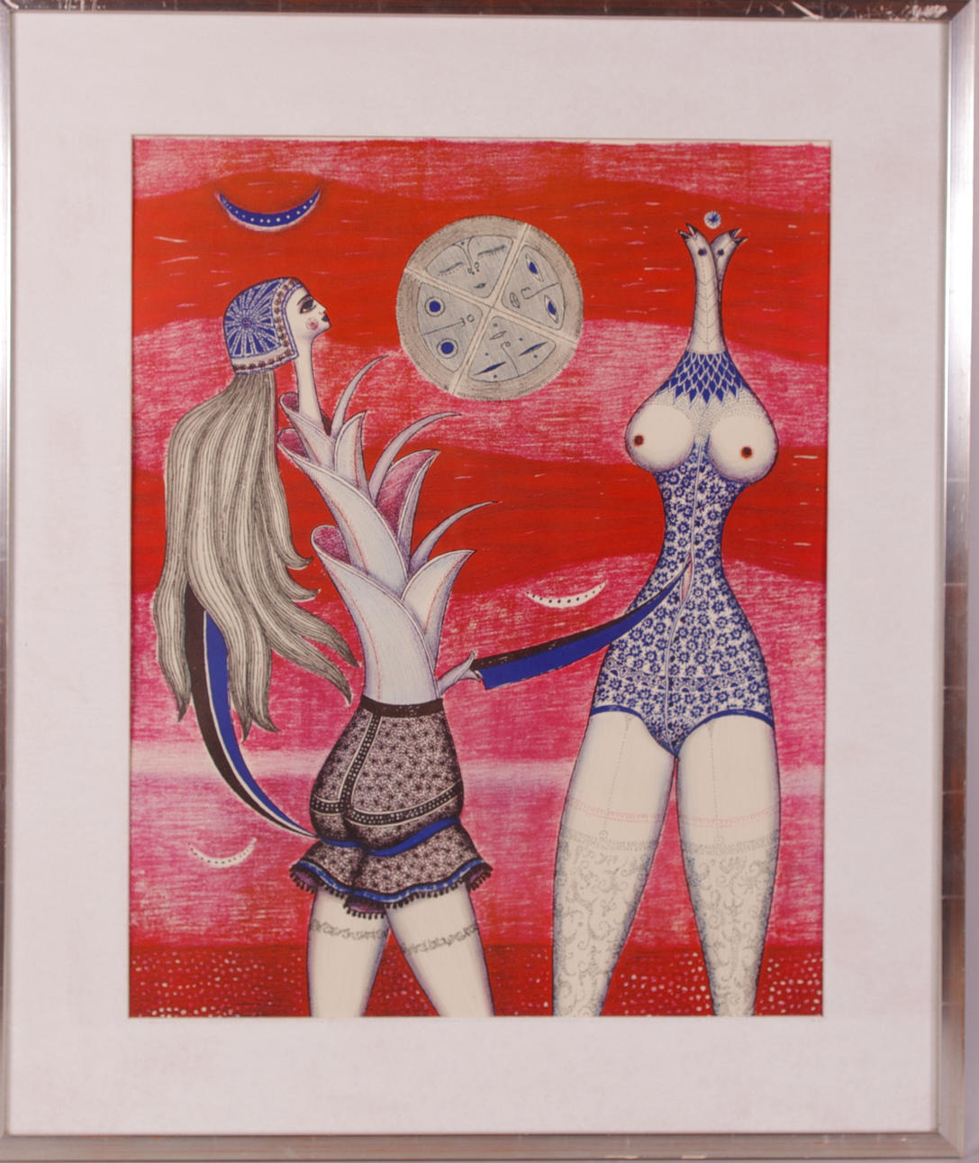 MAX WALTER SVANBERG. kvinnokomposition, reproduktion.