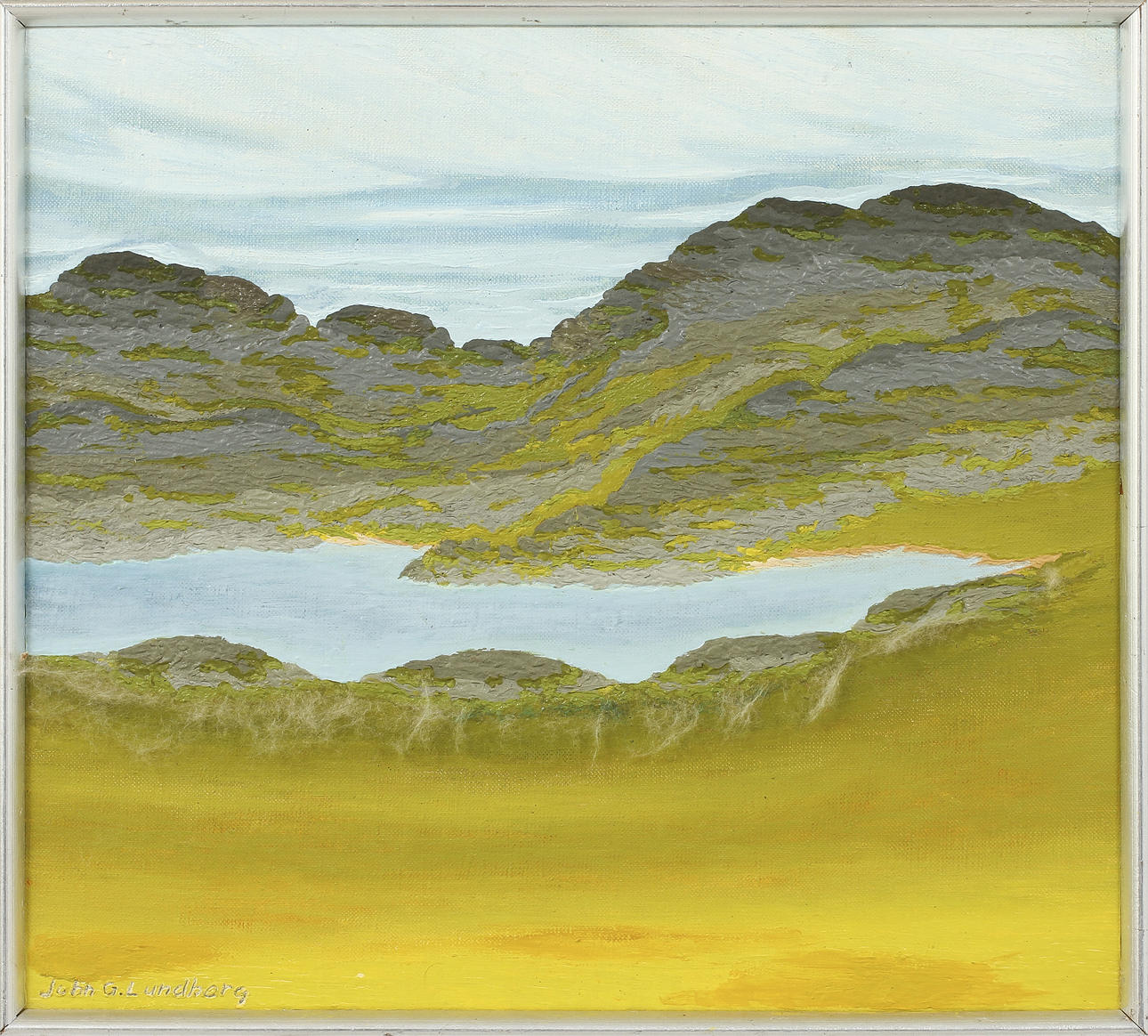 JOHN G LUNDBERG, olja på duk, sign.