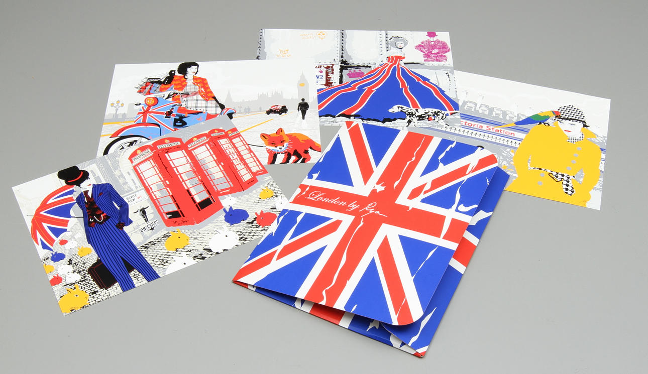 RICHARD RYAN. Mapp "London by Ryan", signerade Ryan och numrerade, silkscreen, 48x63 cm.