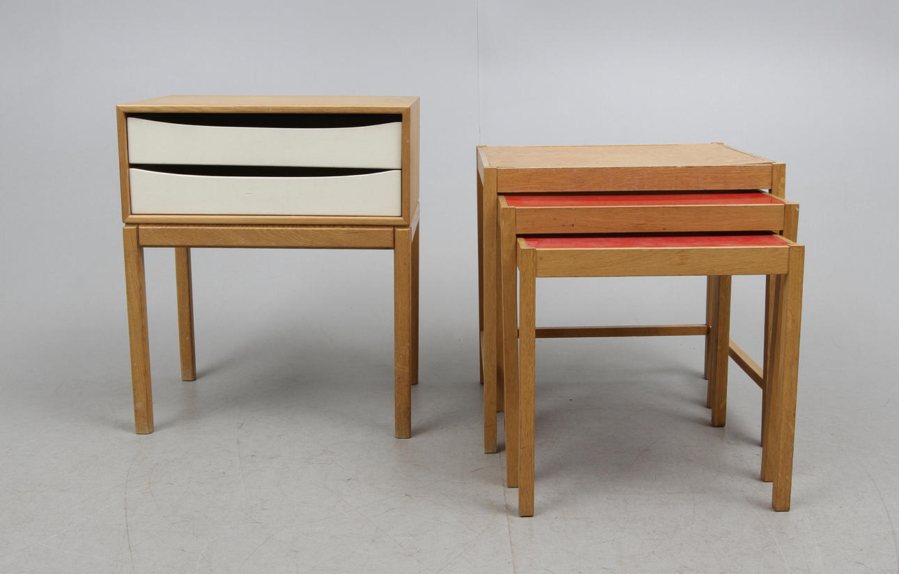 NATTBORD samt SATSBORD, 1960-tal.