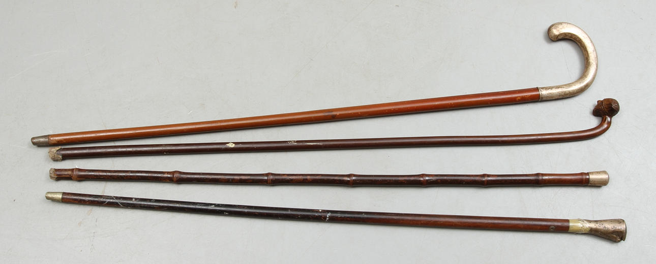 KÄPPAR, 4 st, bland annat silverkryckor.