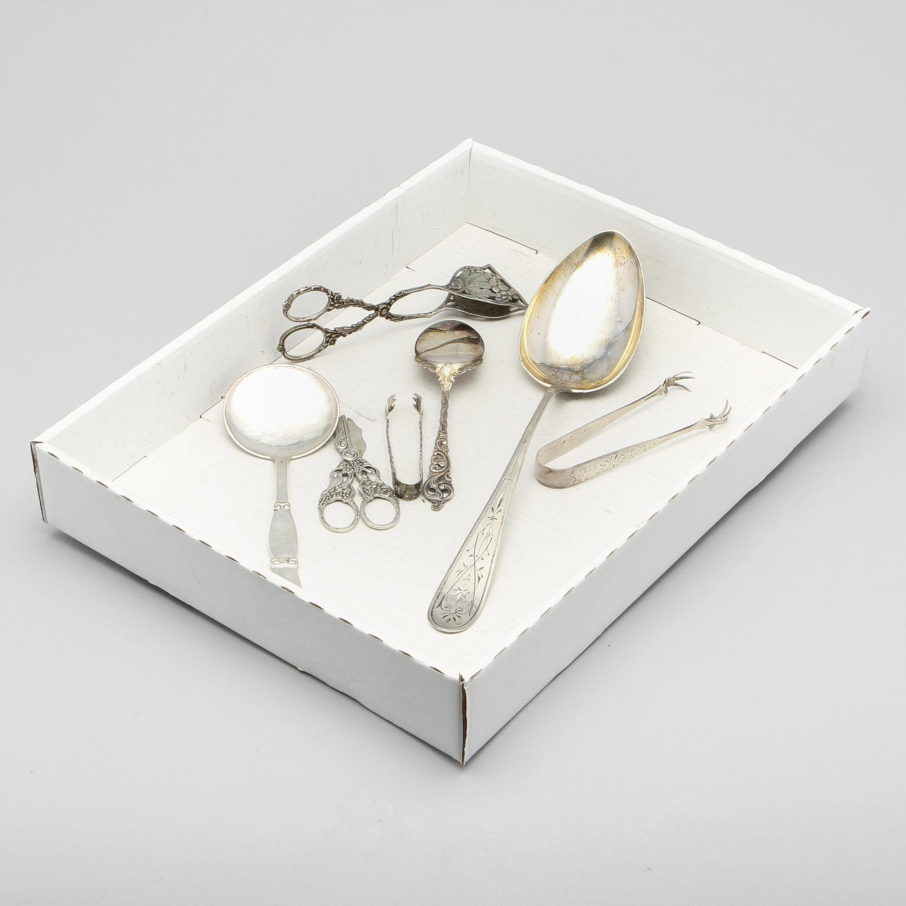 SILVER, 7 delar, ca 350 gram brutto.