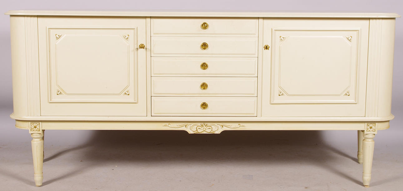 SIDEBOARD, gråmålat, gustaviansk stil.