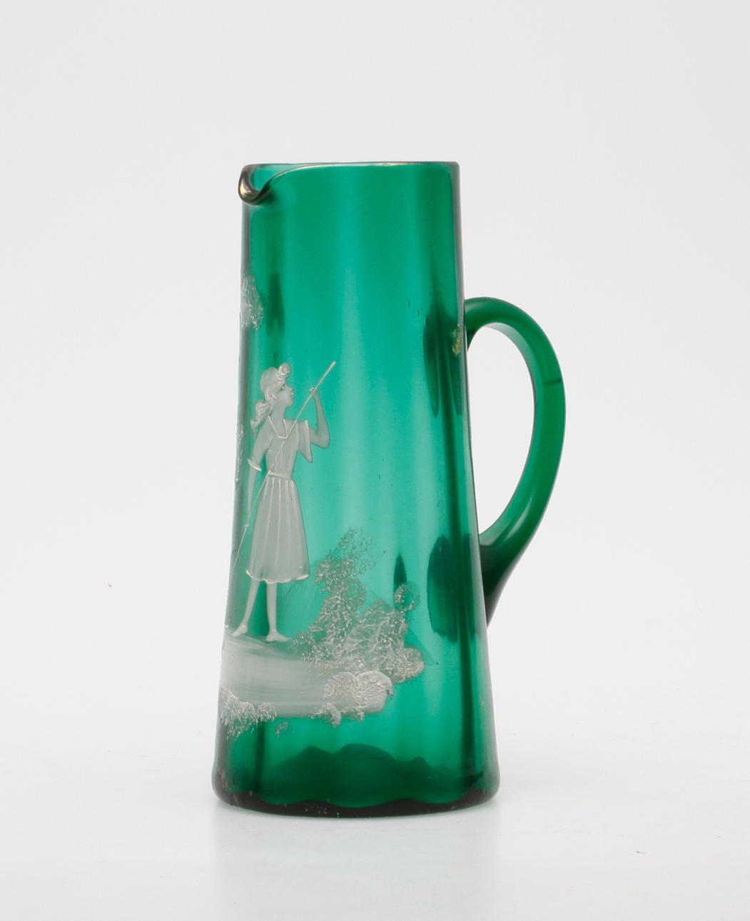 KANNA, glas, Mary Gregory-stil, 1800/1900-tal.